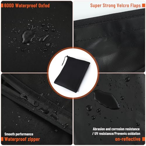 Outdoor TV Abdeckung, Fernseher Bildschirmschutz Abdeckung für 52–55 Zoll Fernseher, 600D Oxford-Gewebe mit PU-Beschichtung, Wasserdicht, Staubdicht und Wetterfest, Geeignet mit Standardhalterungen