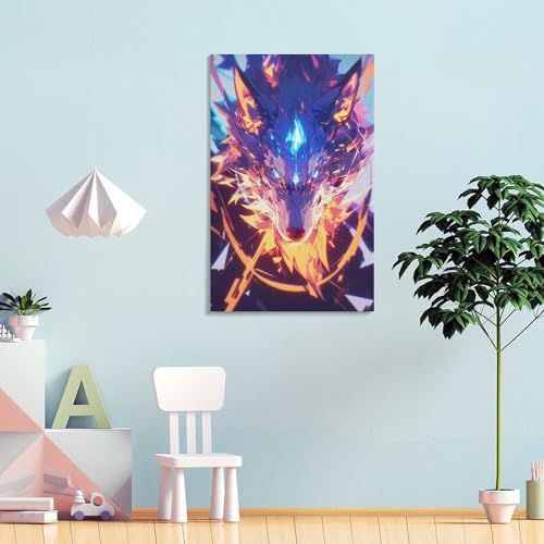 Tableau loup pour créer une ambiance chaleureuse dans votre chambre - 4