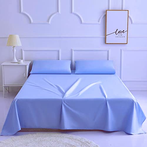 Lightweight Super Soft Microfiber Well Designed Print Pattern - Comfortable, Breathable, Soft & Extremely Durable (Light Blue, 1 Twin Flat)2