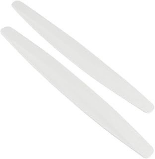Youngine Evrensel Araba Ön Arka Köşe Tampon Koruma Koruyucu Karbon Fiber Çarpışma Önleyici Şerit Çıkartma Sürtünme Önleyici Kenar Dudak (Beyaz)