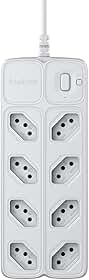 Protetor Eletrônico Intelbras com 8 Tomadas EPE 2008 Branco