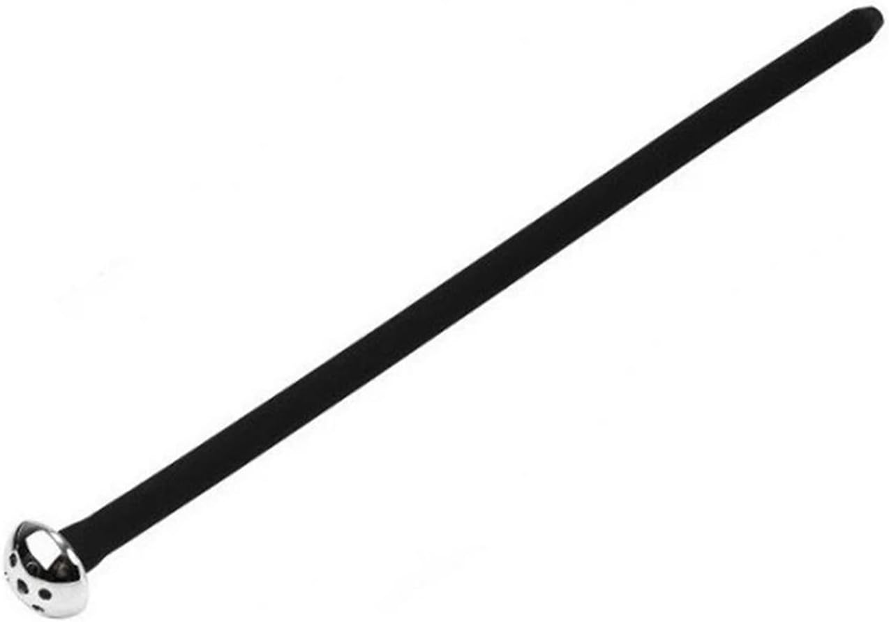 BDSM Metal Silicone Penis Plug Sounding Rod Male Masturbation Catheter Urethral Sound Prostate Massage Sex Toys for Men Gay (Color : B 8mm)