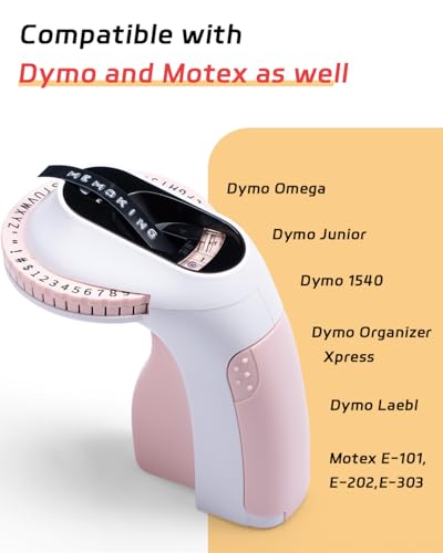 3D Prägegerät Etiketten - 3/8 (9mm) Kompatibel mit Vixic Omega S, Phomemo E975, DYMO Omega, DYMO Junior, Goknu, Aken Omega S, Prägegerät E975 Prägeband, 3D Kunststoff-Etiketten, 3 Packung (Schwarz)