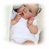 VVLXRIC Bebé Reborn NiñA, 22Pulgadas 55Cm Impermeable Bebe Silicona Real, Set De Regalo De CumpleañOs 3+ AñO,A