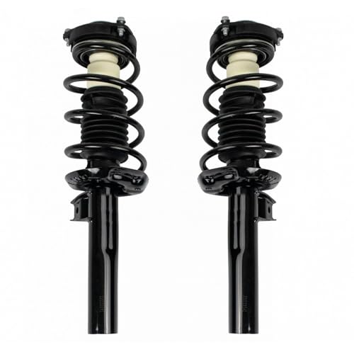 Image of TRQ Front Driver and Passenger Side Strut and Spring Assembly Set Loaded Pre-Assembled Compatible with 14-18 Volkswagen Tiguan 17-18 Tiguan Limited
