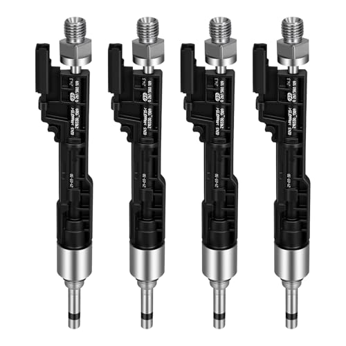 2011-2016 4Pcs Fuel Injectors Compatible for BMW 135i X5 2011-2013, 135is 2013, 335i X3 X6 2011-2014, 535i 2011-2016, 740Li X1 2013-2015, ActiveHybrid 5/7 2012-2015 3.0L Replace 13647597870