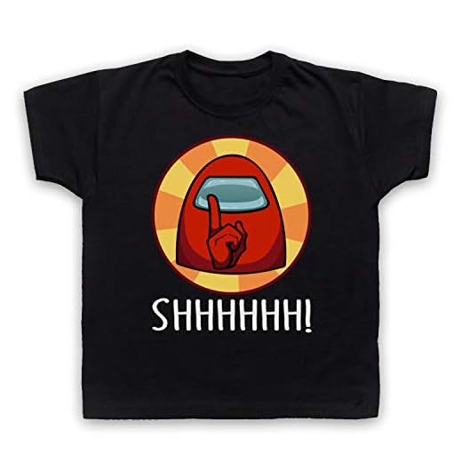 My Icon Art & Clothing Among Us Shhhh! Imposter datorspel barn t-shirt