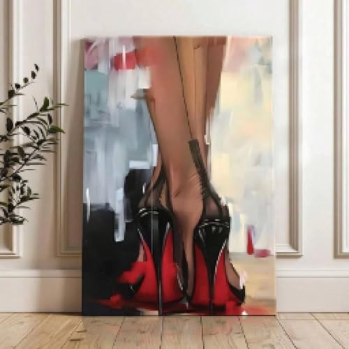 Affiche sur toile de talons hauts XBTYKPB 70x100 cm sans cadre pour salon