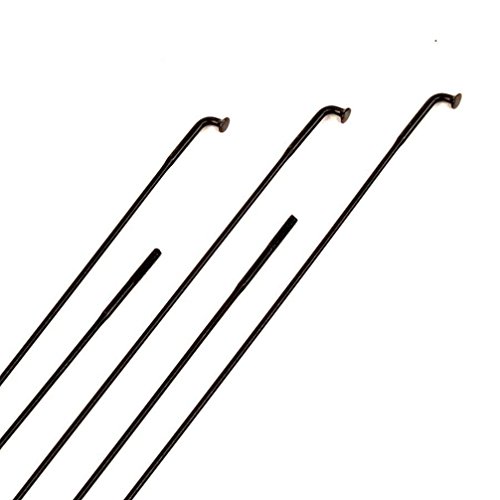 Sapim Laser Black 2.0 Double Butted 14/17G Bicycle Wheel Spokes - Bag of 20 (2.0 284mm)