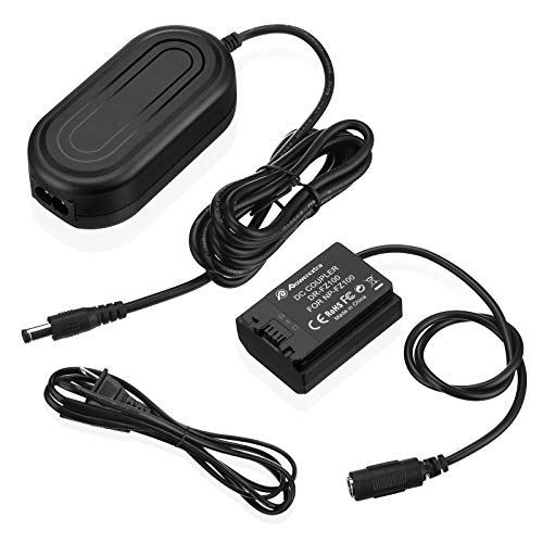 Powerextra NP-FZ100 Power Supply AC Adapter and Dummy Battery DC Coupler Charger for Sony Alpha A7 III, A7R III, A9, Sony Alpha 9, A7R3, a6600, a7R IV, Alpha a9 II, Alpha 9R, A9R, Alpha 9S