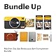 KODAK Mini Shot 2 Retro 4Pass 2-in-1 Sofortbildkamera und Fotodrucker (5,3x8,6cm) + Zubehörpaket 68 Blatt, Weiß