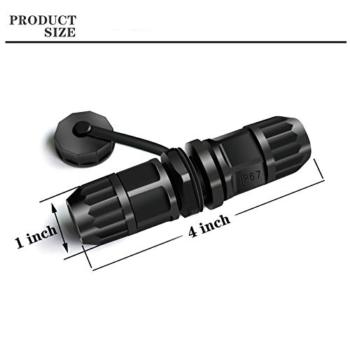 Yiovvom Rj45 Waterproof Connector, Female To Female, Panel Mount, 8P8C,Cat 6, Cat 5, Cat 5E, M20 Ip67 Ethernet Lan Cable Coupler Outdoor Adapter Weatherproof Connection (6-Pack) #TOP1