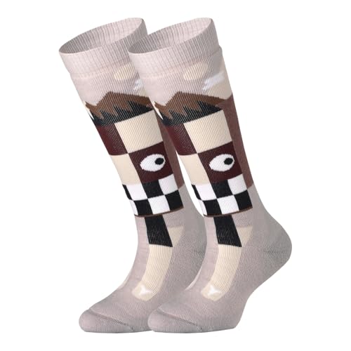 ATOMIC Junior Ski-Socken I Warme Kinder-Skisocken mit Polsterung I Thermosocken für Mädchen & Jungen I Kniestrümpfe mit nahtloser Zehenbox I Skisocken Kinder aus Merinowolle, Polyester & Nylon