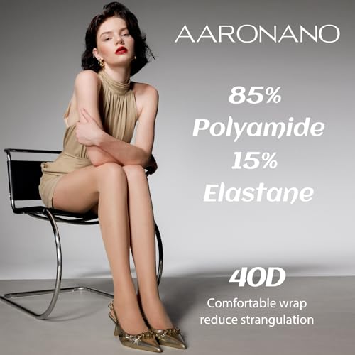 2 Pairs T-Crotch Sheer Tights for Women, 40D Rip Resistant Pantyhose for Women, Ultra Thin High Waist Stockings3