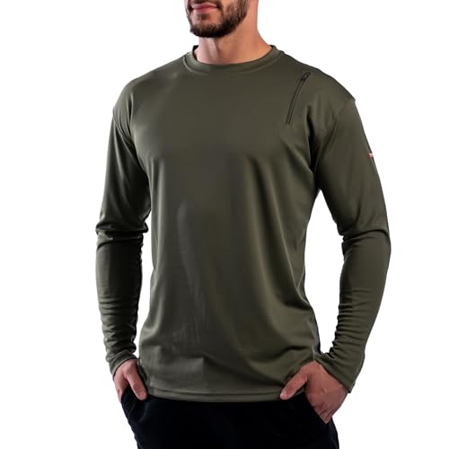 SCOTTeVEST Men's Athletic Long Sleeve Travel Shirt | 3 Pockets | Anti-Pickpocket