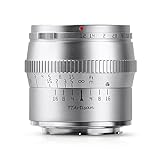 TTArtisan 50mm F1.2 Lマウント 単焦点レンズ APS-C (国内正規品・メーカー2年保証付) シグマL互換品 マニュアルフォーカス ミラーレスカメラ用 大口径 明るいレンズ 小型 軽量 夜景/ポートレート撮影 シルバー 銘匠光学