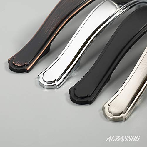 Alzassbg 10 Pack Flat Black Cabinet Pulls, 3 Inch(76Mm) Hole Centers Cabinet Handles Arch Kitchen Hardware For Cabinets And Drawer Al3028Mb #TOP2