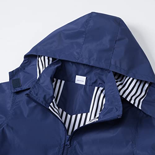 image for IjnUhb Kids Rain Jacket Boys Girls Waterproof Hooded RainCoat Toddler 