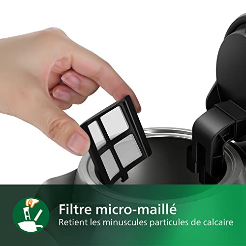 Philips Collection Avance Bouilloire Électrique avec Température Réglable 4 Programmes Maintien au Chaud Filtre Anti Calcaire Inox HD935990 - vue 5