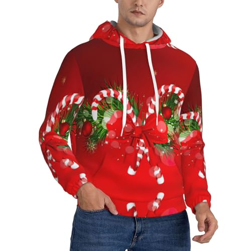 Sweat à capuche en polaire homme contre le froid de Noël