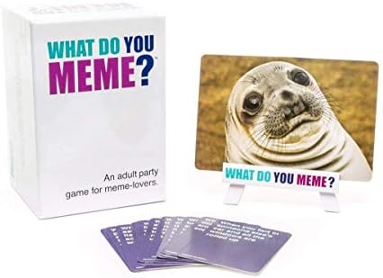 Store2508 What Do You Meme Card Game for Adults(color White)