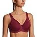 Produktbild SYROKAN Damen Starker Halt Sport BH- Geformte Cup Workout BH Top Lila Aubergine 75H(34G)