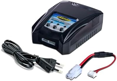 Carson 500606092 Expert Charger Allrounder LiPo/NiMh 2A - Ladegerät, RC Ladegerät,Schnellladegerät für NiMH-Akkus, Schwarz