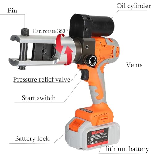 Pince à sertir hydraulique rechargeable pour câbles de forte section