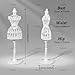 AUEAR, 5 Pack Dress Forms Cloth Gown Plastic Mannequin Display Support Holder Model Stand Accessories for Dresses
