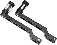 Vista 9 de DreamSeek Palanca de cambio de talón y dedo del pie + clavija de cambio para Harley FL Softail/Touring, Road King, Street Glide/Tri Glide Trikes