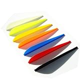 4 Inch TPU Plastice Arrow Fletching Vanes for Archery Hunting and Target Arrows Feather 100pk (Red)