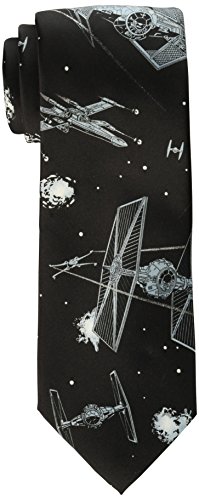 Star Wars Men's Battle Scene Tie, Black, One Size