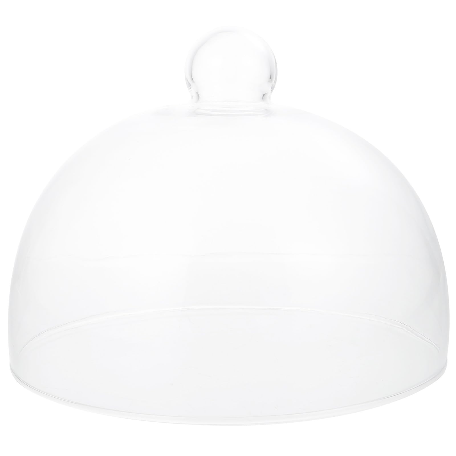 Verre Cloche à Gâteau Réutilisable, Couvercle Alimentaire Transparent