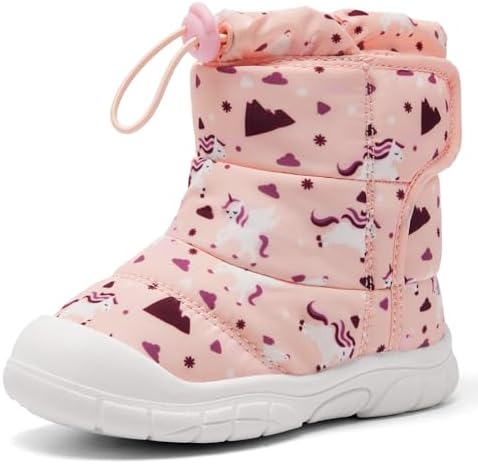 MORENDL Toddler Winter Snow Boots 0-4 Years Boy & Girl Warm Fur W...