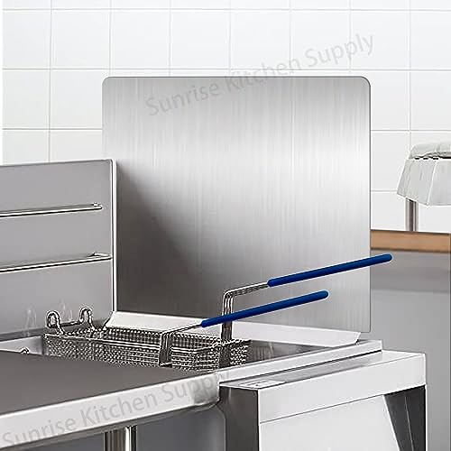 Sunrise Kitchen Supply Universal Stainless Steel Fryer Splash Guard (2) by SUNRISE - Image 7