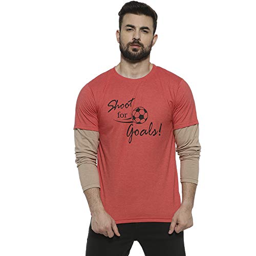 Image of CAHOOT Men's Activewear T-Shirt for Casual Wear | Crew Neck | Short Sleeve | Pull On Closure | Jersey T-Shirt Crafted with Comfort Fit for Everyday Wear