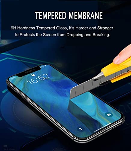 Image of Military Grade Premium Tempered Glass For iPhone XS Max /iPhone 11 Pro Max (6.5 Inch, Pack of 1) 9H Hardness Screen Protector Guard with Easy Installation Kit