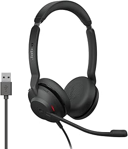 Jabra Evolve2 30 Headset – Stereo Headphones with Noise Cancelling – Certified for Microsoft Teams – with 2 Microphone Cal…