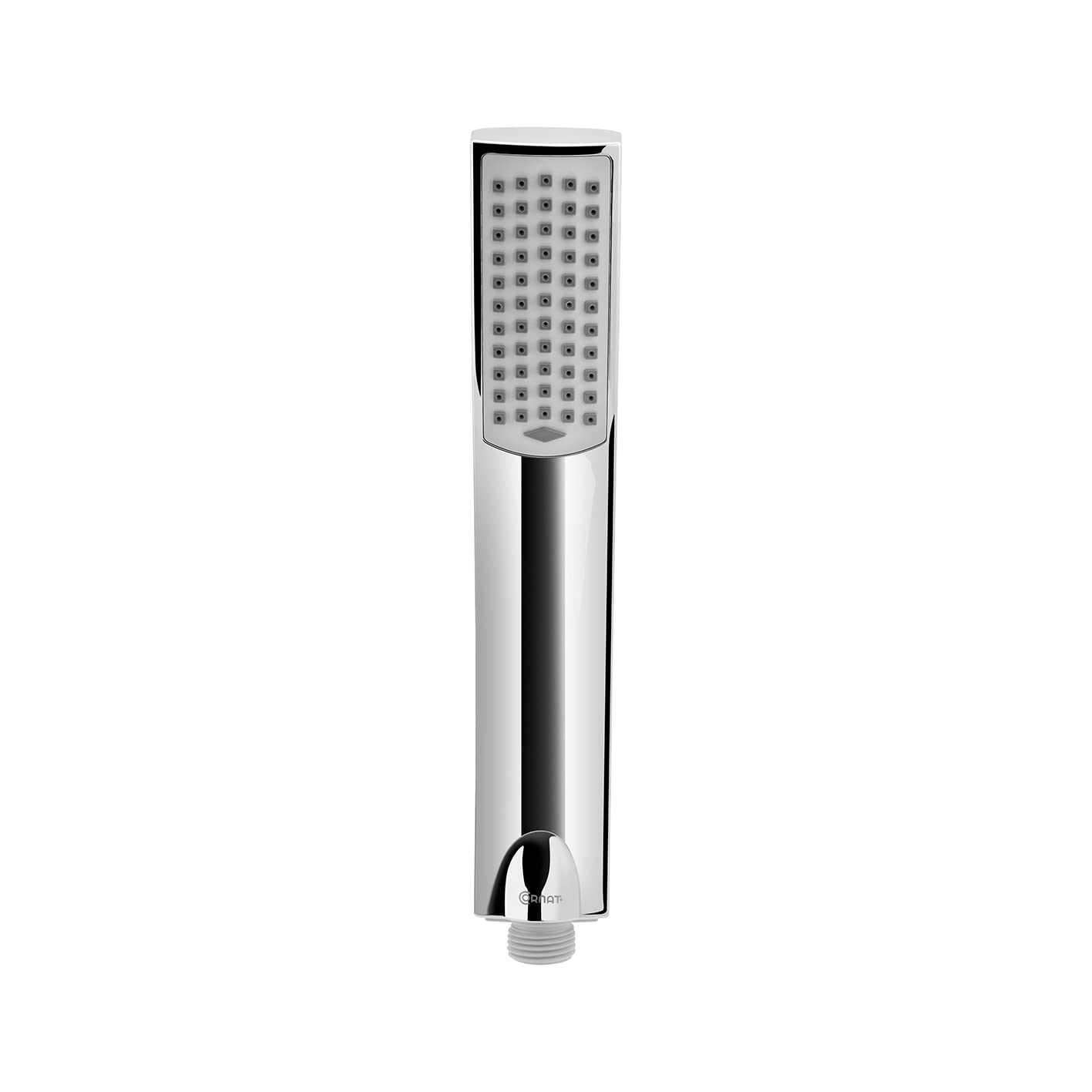 Cornat Słuchawka prysznicowa "Amato" - 84 x 41 mm rozmiar głowicy - chromowana - 1 rodzaj strumienia - powłoka antywapienna i wkład oszczędzający wodę/głowica prysznicowa do prysznica i wanny