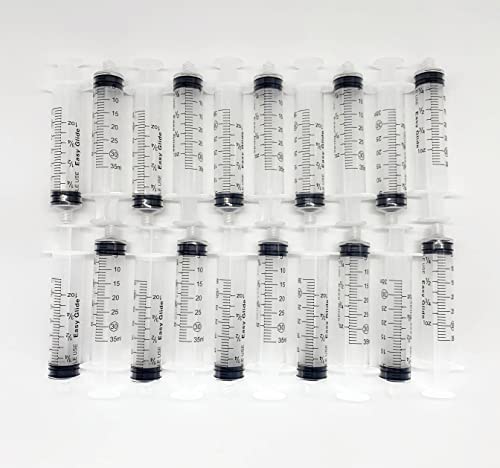 20-Pack Plastic Syringes with Luer Lock Tip, Individually Sterile Sealed, No Needle (30ML Luer Lock)