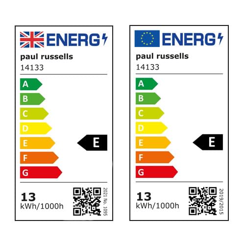 paul russells E27 Edison Screw LED Light, 13W = 100W Equivalent Bulbs, 1521 Lumens, 6500K Standard ES A60 LED GLS – Bright Large Energy Saving Non-Dimmable Lightbulbs, Daylight Frosted, Pack of 6 - Image 7