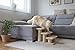 Kerbl Pet Tiertreppe Easy Climb 2.0, beige, 45x35x34cm, bis 50kg, Aufstiegshilfe für Haustiere, stabile Konstruktion, Plüschbezug