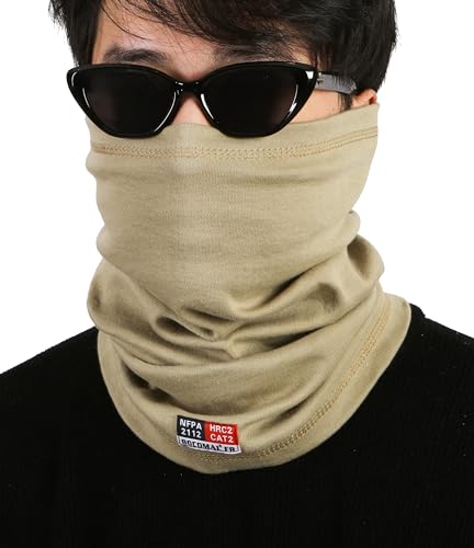 Image of BOCOMAL FR Neck Gaiters Face Mask 7oz Mightweight Flame Resistant Welding Hood NFPA2112 CAT2
