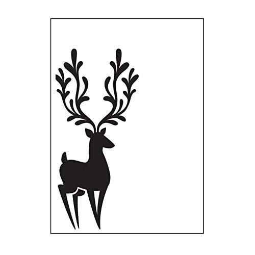 Darice 1218-113 Embossing Folder, 4.25 by 5.75-Inch, Reindeer Corner Design