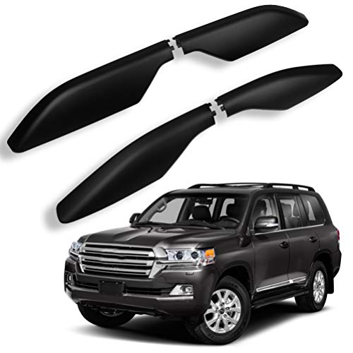 Roadfar 4Pcs Black Roof Rails Rack End Cap Cover Shell Fit For Toyota Land Cruiser Fj120 2003-2009 #TOP7