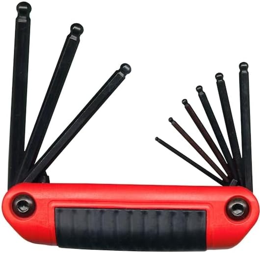 EKLIND 25919 Ergo-Fold Fold-up Ball-Hex allen wrench - 9pc set SAE Inch Sizes 5/64-1/4 image 3
