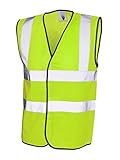  Uneek clothing Hi-Vis Chaleco de Seguridad de Chaqueta de hípica para niños Chaleco de Trabajo de Alta Visibilidad EN471 UC801