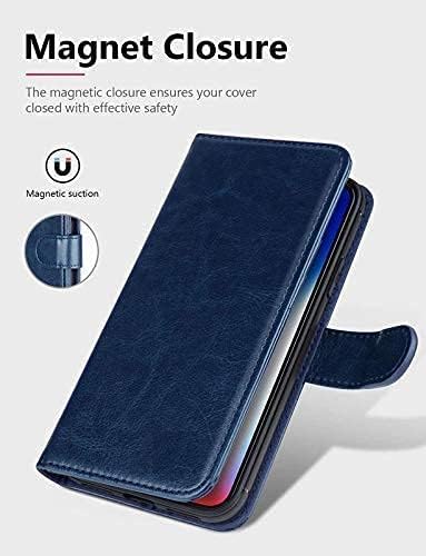 Image of Inktree Vivo V50 5G Flip Cover | Leather Finish | Complete Protection Flip Case for Vivo V50 5G - Blue