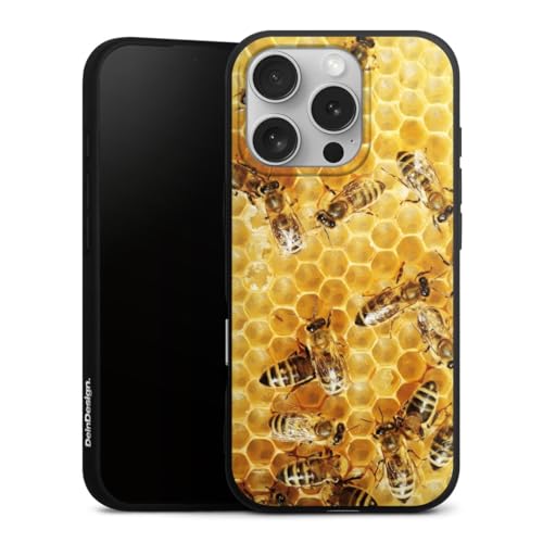 Coque silicone iPhone 16 Pro motif abeille pour vos sorties nature et ville