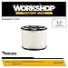 WORKSHOP Wet/Dry Vacs Vacuum Filters WS11045F Standard Wet/Dry Vacuum Filter (Single Shop Vacuum Cleaner Filter Cartridge) For WORKSHOP 3-Gallon to 4-1/2-Gallon Shop Vacuum Cleaners